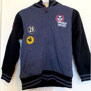 NEW! Disney Kids Boys Hooded Fluffy Fleece Jacket Small